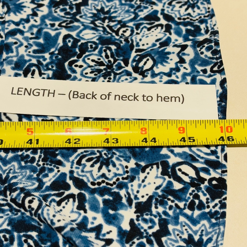 Lauren Ralph Lauren Women‎ Short Sleeve Midi Wrap Dress Sz M NavyOffice Business - Picture 10 of 11